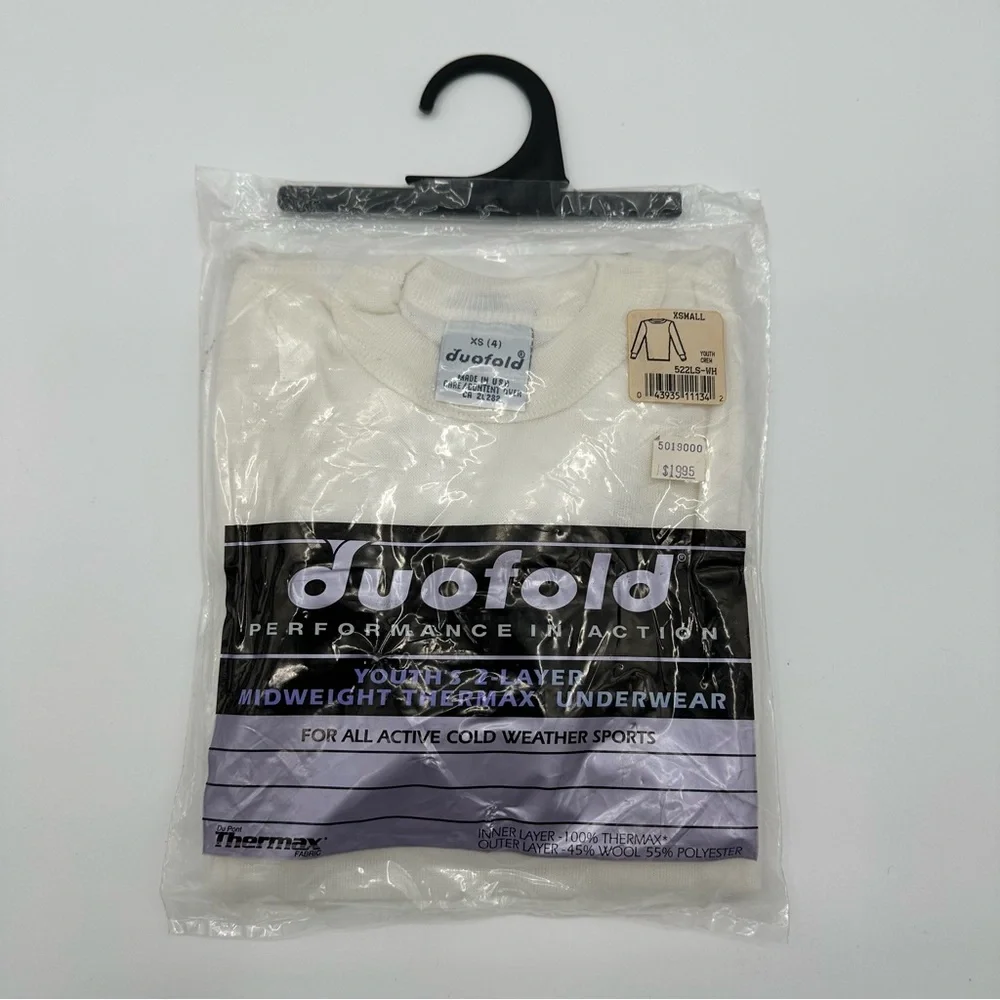 2 Vintage Duofold Youth’s XS (4) 2‎ Layer Mid weight Thermal Underwear Shirt New